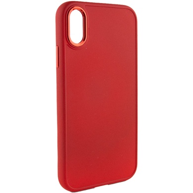 TPU чехол Bonbon Metal Style для Apple iPhone XR (6.1") Красный / Red