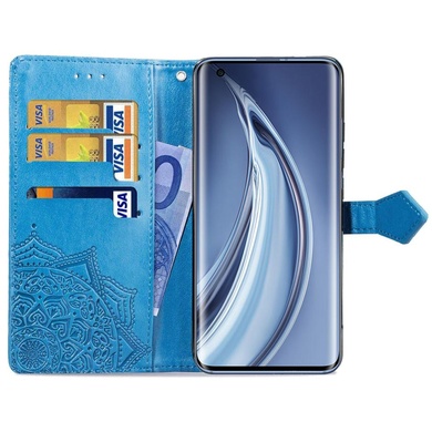 Кожаный чехол (книжка) Art Case с визитницей для Xiaomi Mi 10 / Mi 10 Pro Синий