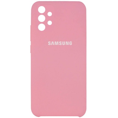 Чехол Silicone Cover Full Camera (AAA) для Samsung Galaxy A52 4G / A52 5G / A52s Розовый / Light pink