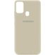 Чехол Silicone Cover My Color Full Protective (A) для Samsung Galaxy A21s Бежевый / Antigue White