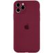 Чехол Silicone Case Full Camera Protective (AA) для Apple iPhone 12 Pro (6.1") Бордовый / Plum