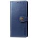 Кожаный чехол книжка GETMAN Gallant (PU) для Samsung Galaxy A21s Синий