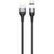 Дата кабель USAMS US-SJ327 U28 Magnetic USB to Type-C (1m) (3A), Чорний