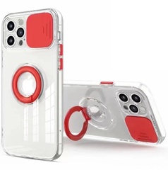 Чехол Camshield ColorRing TPU со шторкой для камеры для Apple iPhone 12 Pro (6.1") Красный