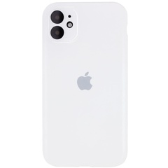 Чехол Silicone Case Full Camera Protective (AA) для Apple iPhone 12 (6.1") Белый / White