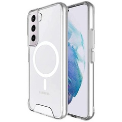 Чохол TPU Space Case with MagSafe для Samsung Galaxy S21 FE, Прозорий