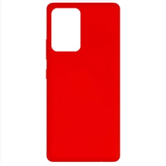 Чехол Silicone Cover Full without Logo (A) для Samsung Galaxy A52 4G / A52 5G / A52s Красный / Red