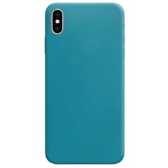 Силіконовий чохол Candy для Apple iPhone XS Max (6.5"), Синий / Powder Blue