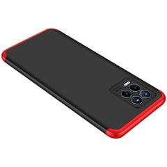 Пластиковая накладка GKK LikGus 360 градусов (opp) для Realme 8 / 8 Pro Черный / Красный