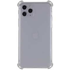 TPU чехол GETMAN Ease logo усиленные углы для Apple iPhone 13 Pro (6.1") Серый (прозрачный)