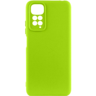 Чехол Silicone Cover Lakshmi Full Camera (A) для Xiaomi Redmi 10 Салатовый / Neon Green