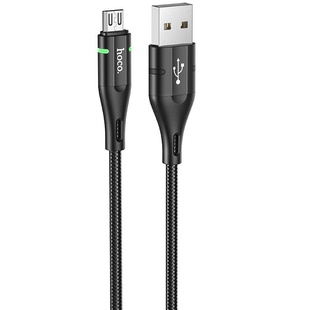 Дата кабель Hoco U93 "Shadow" MicroUSB (1.2 m) Черный