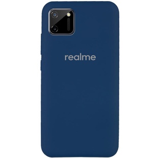 Чехол Silicone Cover Full Protective (AA) для Realme C11 Синий / Navy Blue