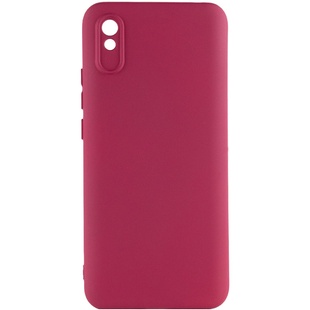 Чохол Silicone Cover Lakshmi Full Camera (A) для Xiaomi Redmi 9A, Бордовый / Marsala