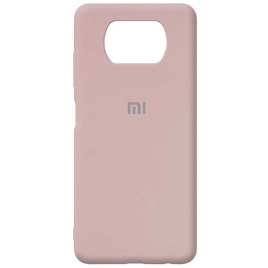 Чехол Silicone Cover Full Protective (AA) для Xiaomi Poco X3 NFC / Poco X3 Pro Розовый / Pink Sand