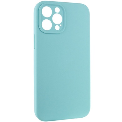 Чехол Silicone Case Full Camera Protective (AA) NO LOGO для Apple iPhone 12 Pro (6.1") Бирюзовый / Marine Green