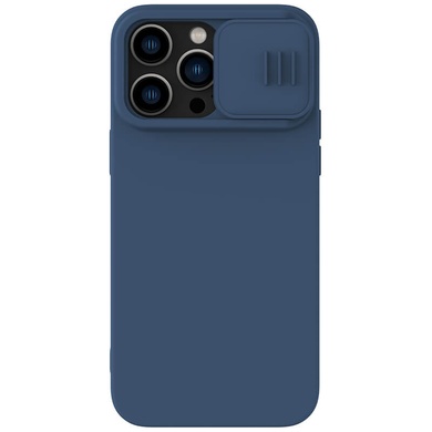 Силіконова накладка Nillkin Camshield Silky для Apple iPhone 14 Pro (6.1"), Синий
