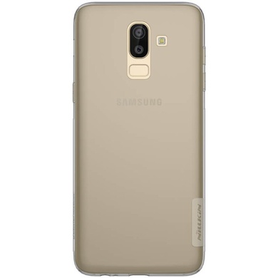 TPU чехол Nillkin Nature Series для Samsung Galaxy J8 (2018), Серый (прозрачный)