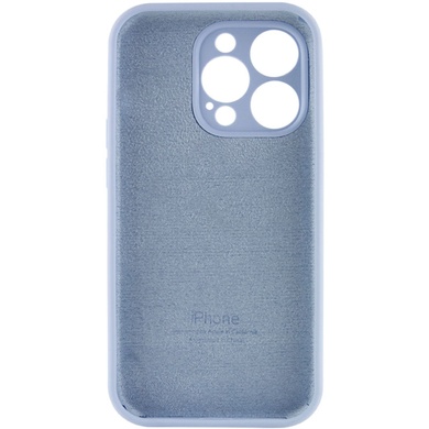 Чехол Silicone Case Full Camera Protective (AA) для Apple iPhone 15 Pro Max (6.7") Голубой / Lilac Blue