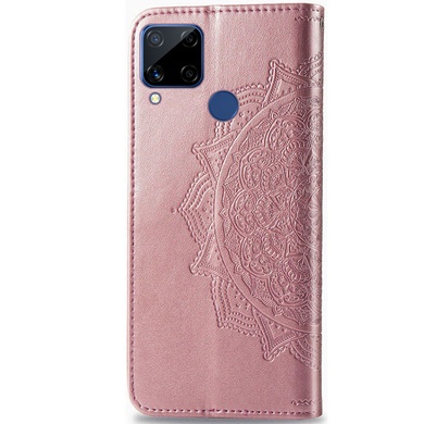 Шкіряний чохол (книжка) Art Case з візитівкою для Realme C15 / C12, Розовый