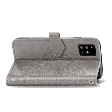 Кожаный чехол (книжка) Art Case с визитницей для Samsung Galaxy A51 Серый