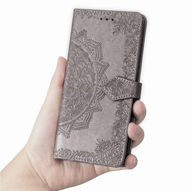 Кожаный чехол (книжка) Art Case с визитницей для Xiaomi Mi Max 3 Серый