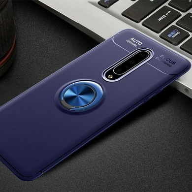 TPU чехол Deen ColorRing под магнитный держатель (opp) для OnePlus 8 Синий / Синий
