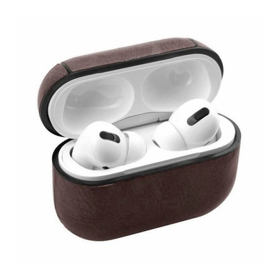 Шкіряний футляр Leather series для навушників AirPods Pro, Коричневый