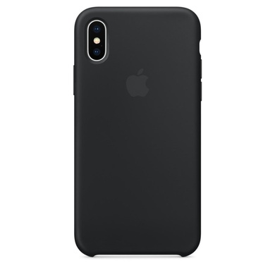 Чехол Silicone Case (AA) для Apple iPhone XS Max (6.5") Черный / Black