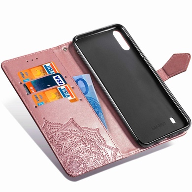 Кожаный чехол (книжка) Art Case с визитницей для Samsung Galaxy M10 Розовый