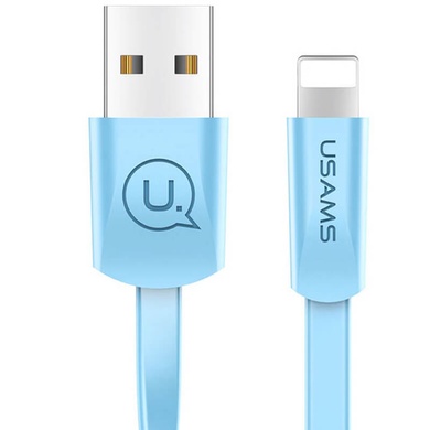 Дата кабель USAMS US-SJ199 USB to Lightning 2A (1.2m), Голубой