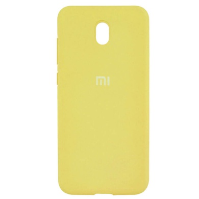 Чехол Silicone Cover Full Protective (AA) для Xiaomi Redmi 8a Желтый / Yellow