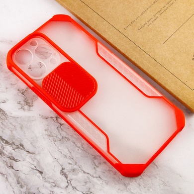 Чохол Camshield matte Ease TPU зі шторкою для Apple iPhone 13 Pro Max (6.7 "), Червоний