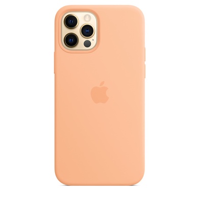 Чохол Silicone Case Full Protective (AA) для Apple iPhone 12 Pro Max (6.7 "), Помаранчевий / Cantaloupe