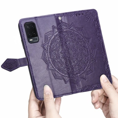 Шкіряний чохол (книжка) Art Case з візитницею для Oppo A54 4G, Фіолетовий