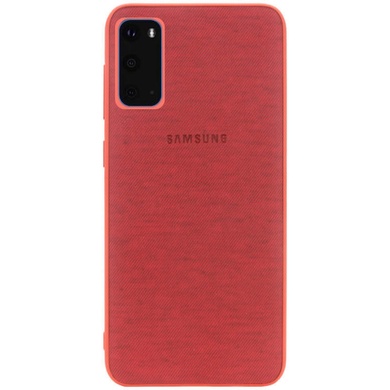 TPU чехол Fiber Logo для Samsung Galaxy S20 Красный