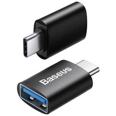 Перехідник Baseus Ingenuity Series Mini Type-C to USB 3.1 (ZJJQ000001), Black
