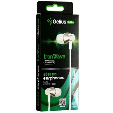 Навушники Gelius Ultra Iron Wave GU-075, white