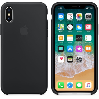 Чохол Silicone Case (AA) для Apple iPhone XS Max (6.5 "), Чорний / Black