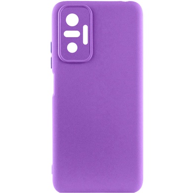 Чохол Silicone Cover Lakshmi Full Camera (A) для Xiaomi Redmi Note 10 Pro / 10 Pro Max, Фіолетовий / Purple