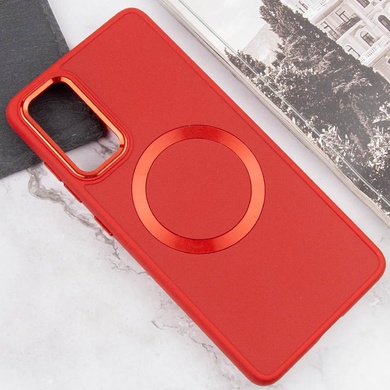 TPU чохол Bonbon Metal Style with MagSafe для Samsung Galaxy S20 FE, Червоний / Red