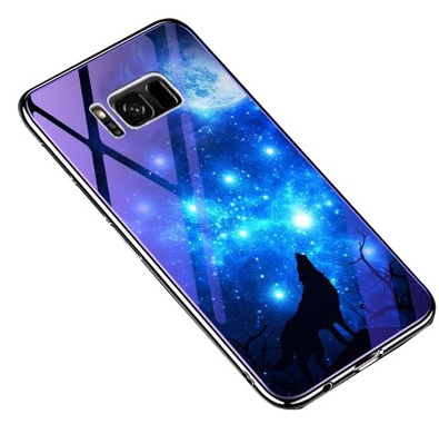 TPU+Glass чохол Fantasy з глянцевими торцями для Samsung G950 Galaxy S8, Лунная ночь