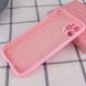 Чохол Silicone Case Full Camera Protective (AA) NO LOGO для Apple iPhone 12 Pro Max (6.7"), Рожевий / Light pink