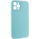 Чохол Silicone Case Full Camera Protective (AA) NO LOGO для Apple iPhone 12 Pro (6.1"), Бирюзовый / Marine Green