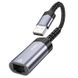 Перехідник Hoco UA26 USB ethernet adapter (100 Mbps), Metal gray
