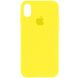 Чехол Silicone Case Full Protective (AA) для Apple iPhone XR (6.1") Желтый / Neon Yellow