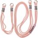 Чехол TPU two straps California для Apple iPhone 13 Pro Max (6.7") Розовый / Pink Sand