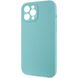 Чехол Silicone Case Full Camera Protective (AA) NO LOGO для Apple iPhone 12 Pro (6.1") Бирюзовый / Marine Green