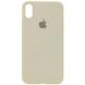 Чехол Silicone Case Full Protective (AA) для Apple iPhone X (5.8") / XS (5.8") Бежевый / Antigue White