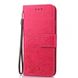 Кожаный чехол (книжка) Four-leaf Clover с визитницей для Sony Xperia XZ4, Розовый